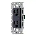 WTL116249H Advance Recessed Grounded Double Outlet (with Insulated Frame) (Gray)