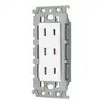 WTL130349W Advance Recessed Triple Outlet (with Insulated Frame) (Ceramic White)