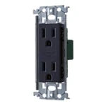 SO-STYLE WTL13123MB – In-Wall Grounded Double Outlet with Metal Mounting Frame – Matte Black