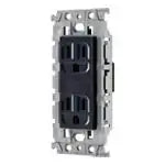 WTL131249H Advance Recessed Grounded Double Outlet (with Insulated Frame) (Gray)