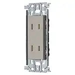 WTL13523FK Advance Recessed Double Outlet with Door (Metal Frame) (Beige)