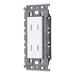 WTL135248W Advance Recessed Double Outlet with Door (with Insulated Frame) (Ceramic White)