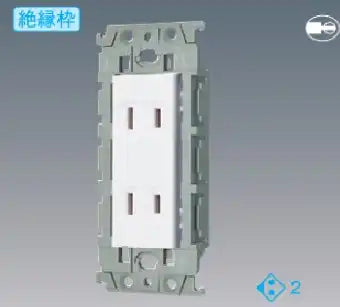 WTL150249F Advance Recessed Double Outlet (with Insulation Frame) (Beige)