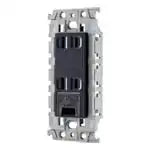 WTL153249H Advance Double Outlet with Ground Terminal (Insulated Frame) (Gray)