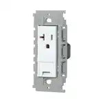 WTL193149W Advance 15A/20A Recessed Grounded Outlet with Grounding Terminal (Matte White)