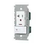 WTL193173WK Advance Grounded Outlet with "On"/"Off" Indicator Switch B for Air Conditioners (Matte White)