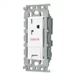 WTL193249W Advance 15A/20A Recessed Grounded Outlet with Ground Terminal (250V) (Ceramic White)