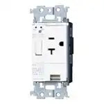 WTL35113W Advance Thermal/Tracking Notification Outlet (15A/20A Recessed Grounded Outlet with Grounding Terminal) (with Shut-Off Function) (Metal Frame) (Ceramic White)