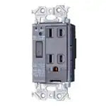 WTL35123HK Advance Thermal/Tracking Notification Outlet (Recessed/Grounded Outlet with Earth Terminal) (with Shut-Off Function) (Metal Frame) (Gray)