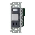 WTL4065MHK Recessed Night Light with Heat Sensor (LED: Warm White) (Includes Brightness Sensor and Outlet) (Matte Gray)
