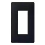 WTL7003BK Advanced Outlet Plate for 3 Outlets (Matte Black)