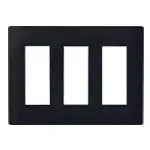 WTL7009BK Advance Outlet Plate for 9 Outlets (Matte Black)