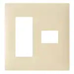 WTL7074FK Advance Outlet Plate for 4 Outlets (3 Outlets + 1 Outlet) (Matte Beige)