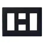 WTL7088BK Advance Outlet Plate for 8 Outlets (3 Outlets + 2 Outlets + 3 Outlets) (Matte Black)