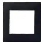 WTL7570BK Advance Simple Fire-Resistant Outlet Plate for Two Connections (Matte Black)