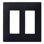 WTL7706BK Advance Simple Fire-Resistant Outlet Plate for 6 Outlets (Matte Black)