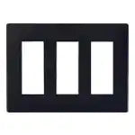 WTL7709BK Advance Simple Fire-Resistant Outlet Plate for 9 Outlets (Matte Black)
