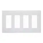 WTL7712WK Advance Simple Fire-Resistant Outlet Plate for 12 Outlets (Matte White)
