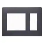 WTL7763HK Advance Simple Fireproof Outlet Plate, 2-Hole + 3-Outlet (Matte Gray)