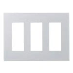 WTL8709CS Advance Series Simple Fire-Resistant Select Outlet Plate for 9 Outlets (Silver)