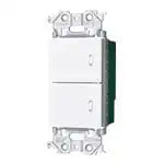 WTY2402W アドバンスリンクプラス埋込ダブルスイッチ(受信器)(マットホワイト)