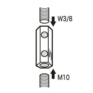 Threaded joint nut ZJN-3010P