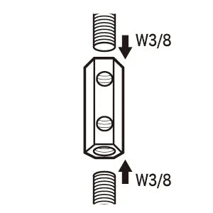 Threaded joint nut ZJN-3030P